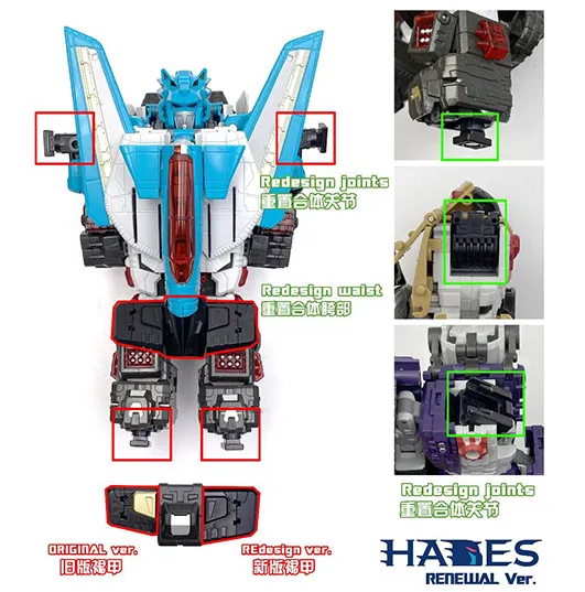 Hades Renewal Version Joints Accessory Set | TFC Toys Hades