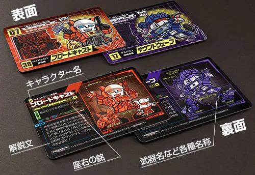 No.07 Blaster and No.08 Soundwave Set of 2 Limited Edition Character Cards | Transformers
