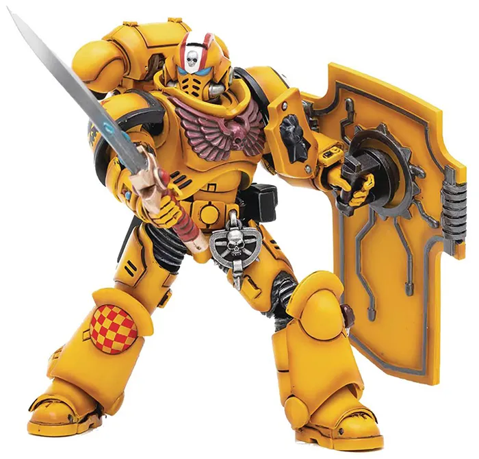 Primaris Lieutenant Navaiz Imperial Fists Intercessors 1/18 Scale | Warhammer 40K | Joy Toy