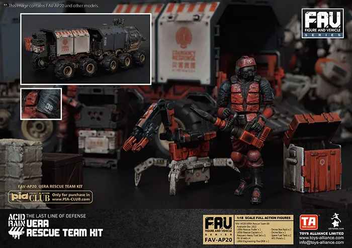 FAV-AP20 UERA Rescue Team Kit 1:18 Scale | Acid Rain FAV