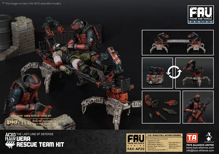 FAV-AP20 UERA Rescue Team Kit 1:18 Scale | Acid Rain FAV