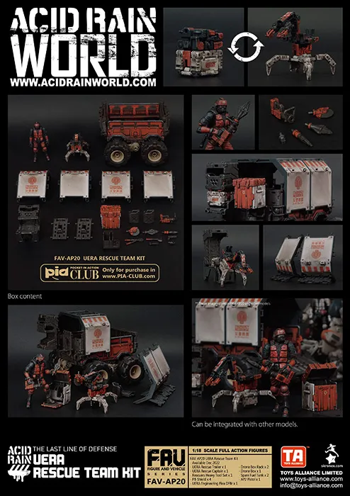 FAV-AP20 UERA Rescue Team Kit 1:18 Scale | Acid Rain FAV