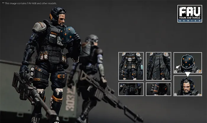 FAV-A68 Argus Nocturnal Predator 1:18 Scale | Acid Rain FAV