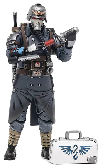 Death Korps of Krieg Veteran Squad Guardsman Medic 1/18 Scale | Warhammer 40K | Joy Toy