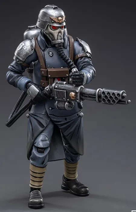 Death Korps of Krieg Veteran Squad Guardsman with Flamer 1/18 Scale | Warhammer 40K | Joy Toy