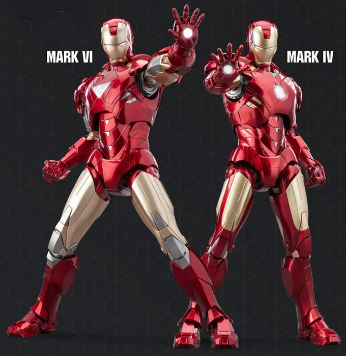 Iron Man Mark 4 and Mark 6 1/9 Scale Model Kit | Avengers | E-Model