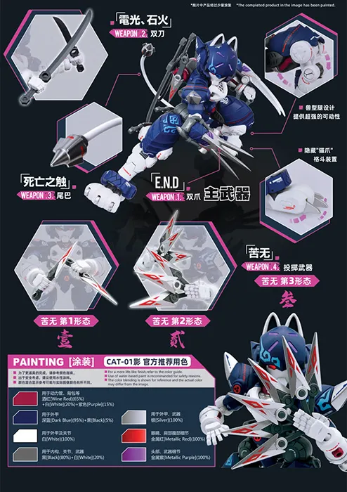 Maneuver Armored Walker C.A.T.-01 Shadow Model Kit | XiaoT Iron Roars