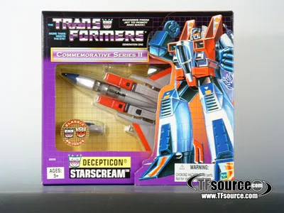 Transformers G1 Starscream | The Transformers Generation One Commemorative Series
