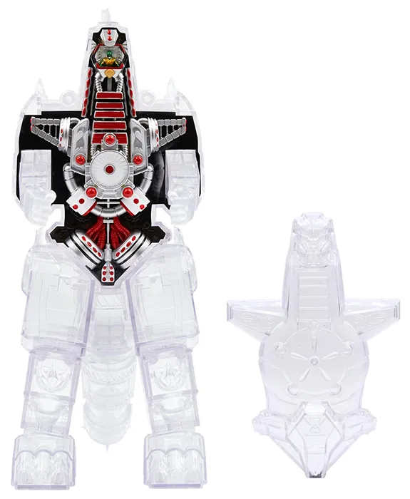 Dragonzord Clear Version Super Cyborg | Mighty Morphin Power Rangers | Super7