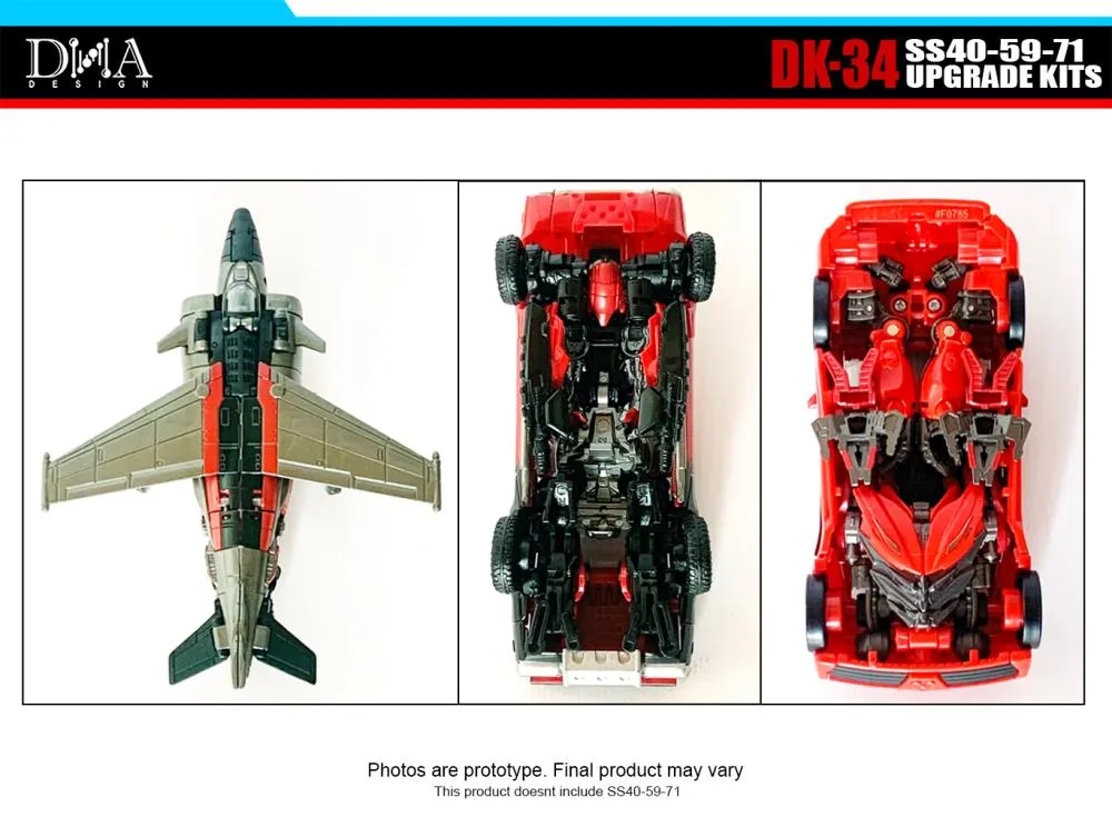 DK-34 Upgrade Kit for Transformers Studio Series 40, SS59, and Studio Series 71 | Dna Design | Upgrade Kit