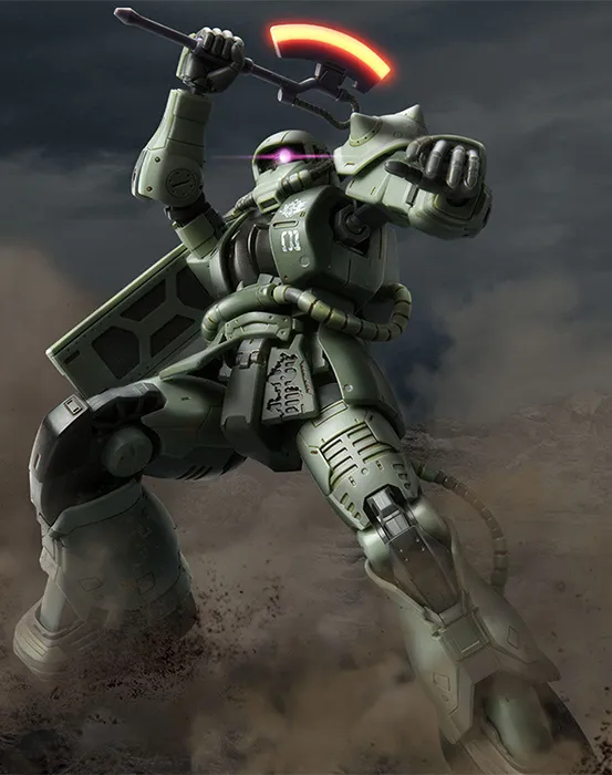 MS-06F Zaku II Cucuruz Doan's Island Version 1/144 Scale | Mobile Suit Gundam | Bandai Spirits