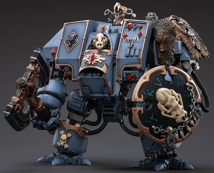 Space Wolves Venerable Dreadnought Brother Hvor 1/18 Scale | Warhammer 40K | Joy Toy 