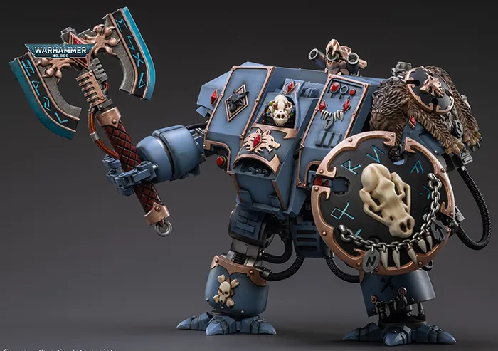 Space Wolves Venerable Dreadnought Brother Hvor 1/18 Scale | Warhammer 40K | Joy Toy 