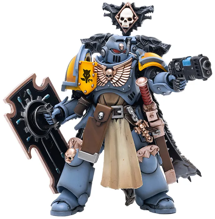 Primaris Space Marines Space Wolves Bladeguard Veteran 1/18 Scale | Warhammer 40K | Joy Toy 