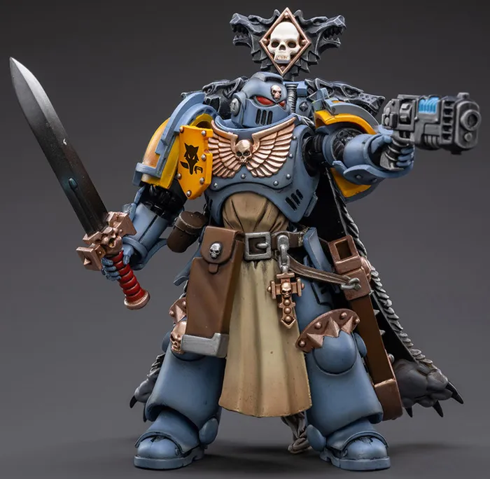 Primaris Space Marines Space Wolves Bladeguard Veteran 1/18 Scale | Warhammer 40K | Joy Toy 