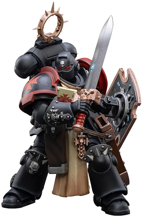 Primaris Space Marines Black Templars Bladeguard Veteran 1/18 Scale | Warhammer 40K | Joy Toy