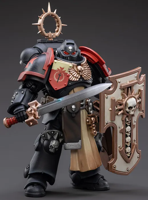 Primaris Space Marines Black Templars Bladeguard Veteran 1/18 Scale | Warhammer 40K | Joy Toy