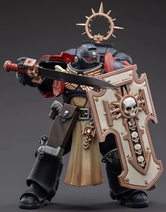 Primaris Space Marines Black Templars Bladeguard Veteran 1/18 Scale | Warhammer 40K | Joy Toy