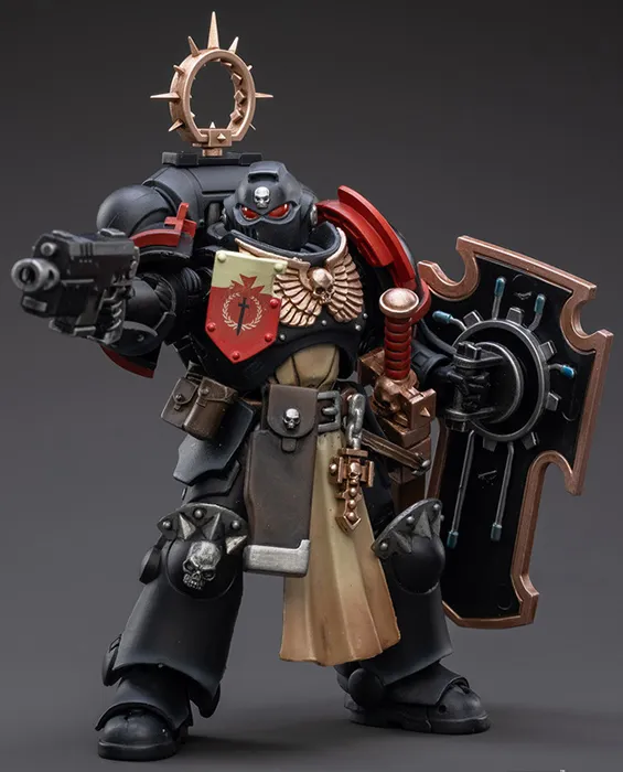 Primaris Space Marines Black Templars Bladeguard Veteran 1/18 Scale | Warhammer 40K | Joy Toy