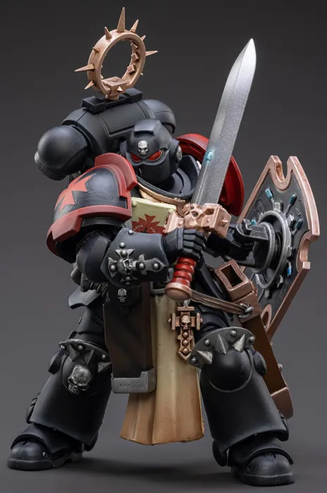 Primaris Space Marines Black Templars Bladeguard Veteran 1/18 Scale | Warhammer 40K | Joy Toy