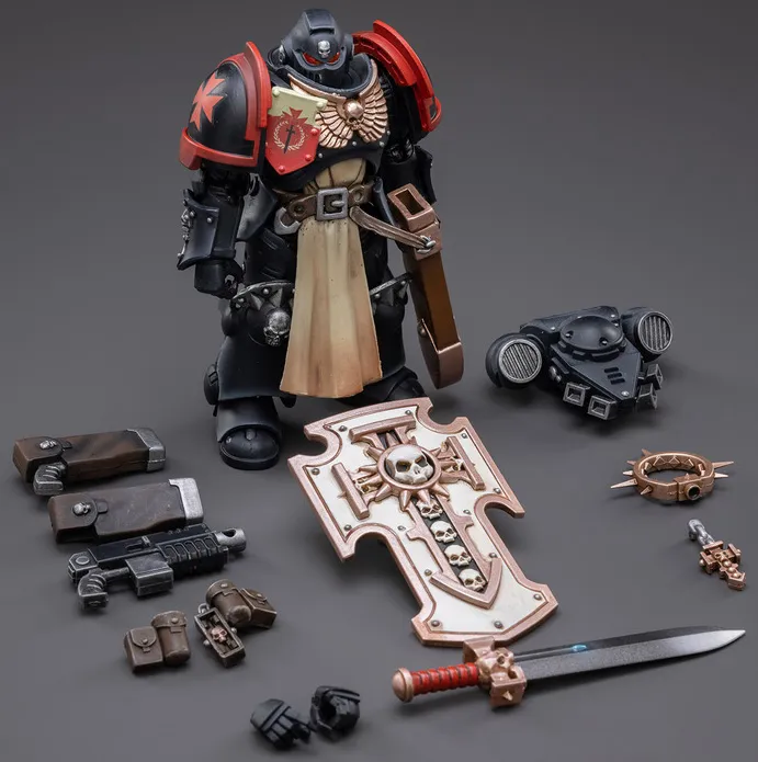 Primaris Space Marines Black Templars Bladeguard Veteran 1/18 Scale | Warhammer 40K | Joy Toy