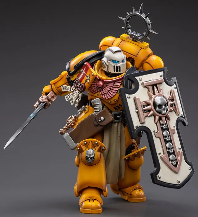 Primaris Space Marines Imperial Fists Bladeguard Veteran 1/18 Scale | Warhammer 40K | Joy Toy