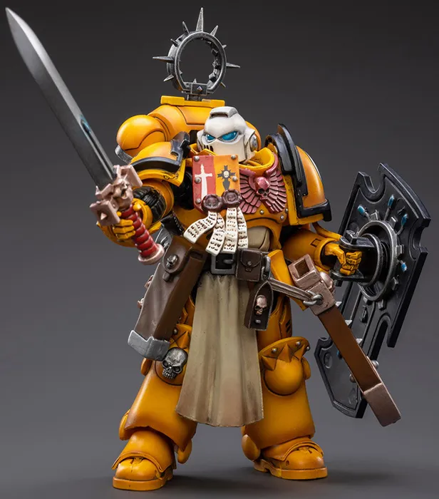 Primaris Space Marines Imperial Fists Bladeguard Veteran 1/18 Scale | Warhammer 40K | Joy Toy