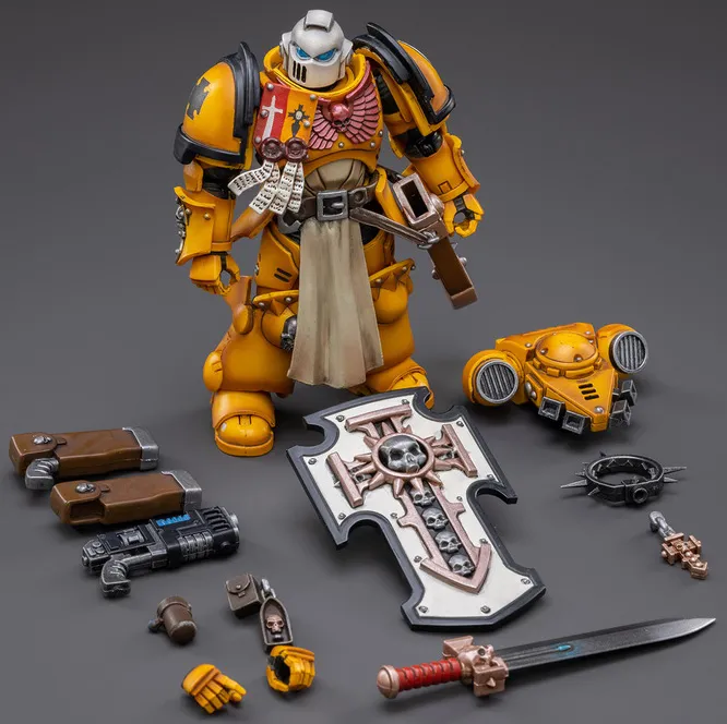 Primaris Space Marines Imperial Fists Bladeguard Veteran 1/18 Scale | Warhammer 40K | Joy Toy