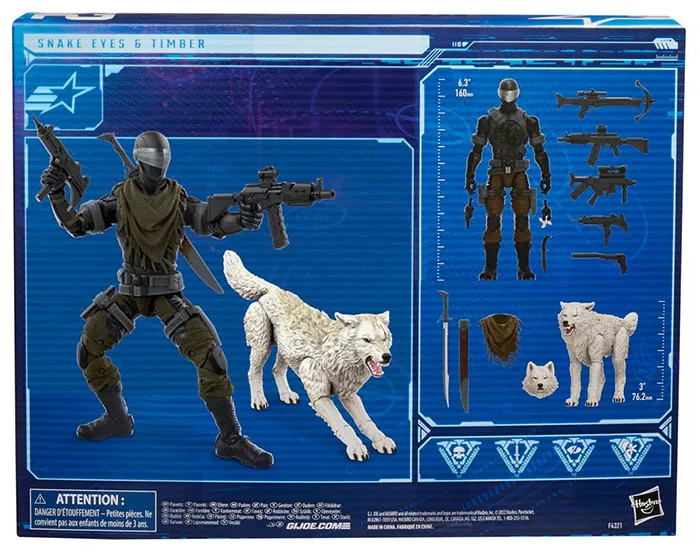 Snake Eyes and Timber Version 2 6-Inch Scale | G.I. Joe Classified Series