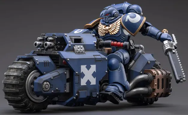 Ultramarines Outrider Bike 1/18 Scale | Warhammer 40K | Joy Toy
