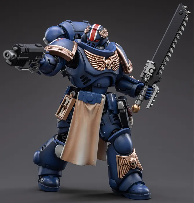 Ultramarines Primaris Lieutenant Horatius 1/18 Scale | Warhammer 40K | Joy Toy