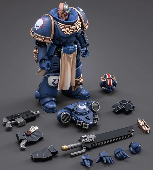 Ultramarines Primaris Lieutenant Horatius 1/18 Scale | Warhammer 40K | Joy Toy