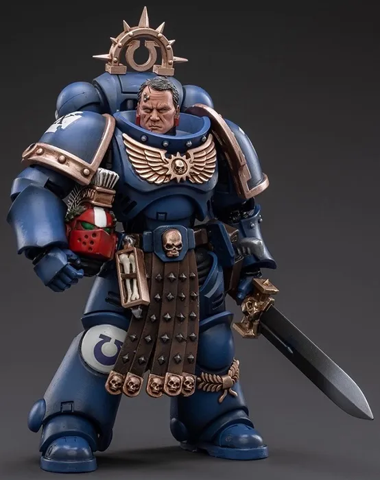 Ultramarines Veteran Sergeant Icastus 1/18 Scale | Warhammer 40K | Joy Toy