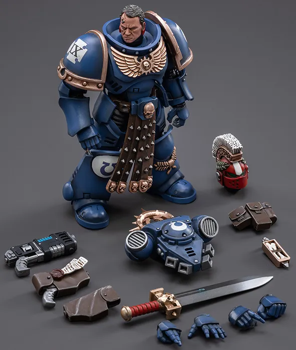 Ultramarines Veteran Sergeant Icastus 1/18 Scale | Warhammer 40K | Joy Toy