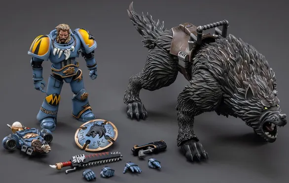 Space Wolves Thunderwolf Cavalry Frode 1/18 Scale | Warhammer 40K | Joy Toy