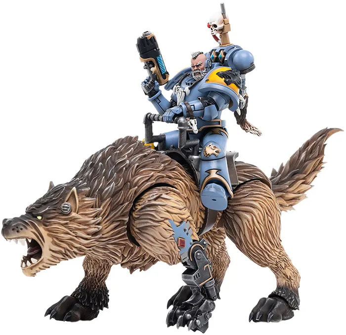 Space Wolves Thunderwolf Cavalry Bjane 1/18 Scale | Warhammer 40K | Joy Toy