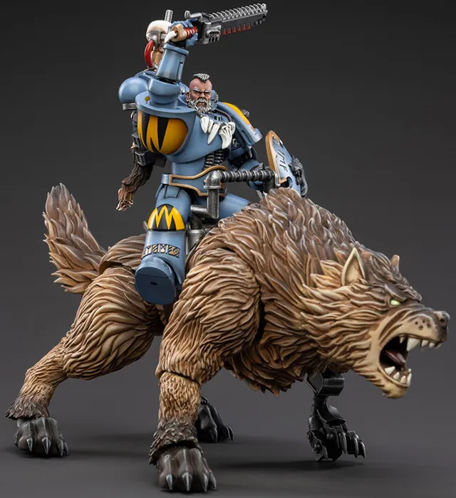 Space Wolves Thunderwolf Cavalry Bjane 1/18 Scale | Warhammer 40K | Joy Toy