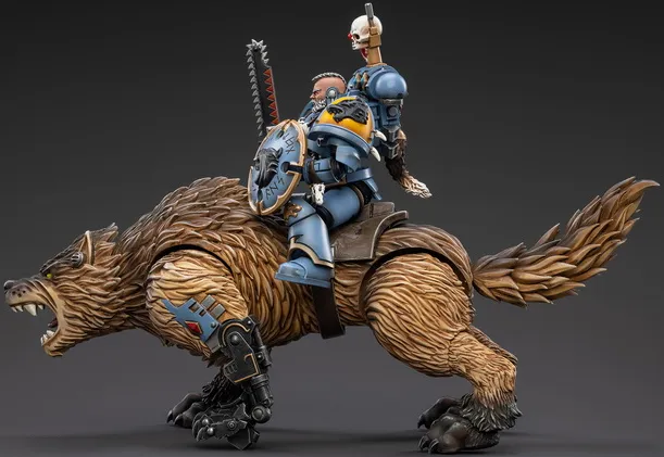 Space Wolves Thunderwolf Cavalry Bjane 1/18 Scale | Warhammer 40K | Joy Toy
