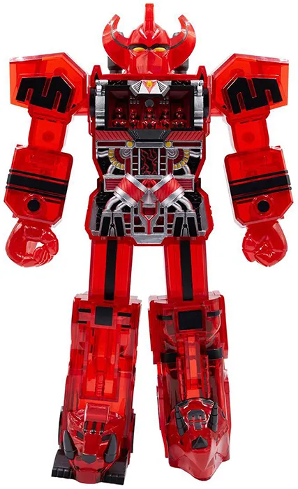 Megazord Clear Red Version Super Cyborg | Mighty Morphin Power Rangers | Super7
