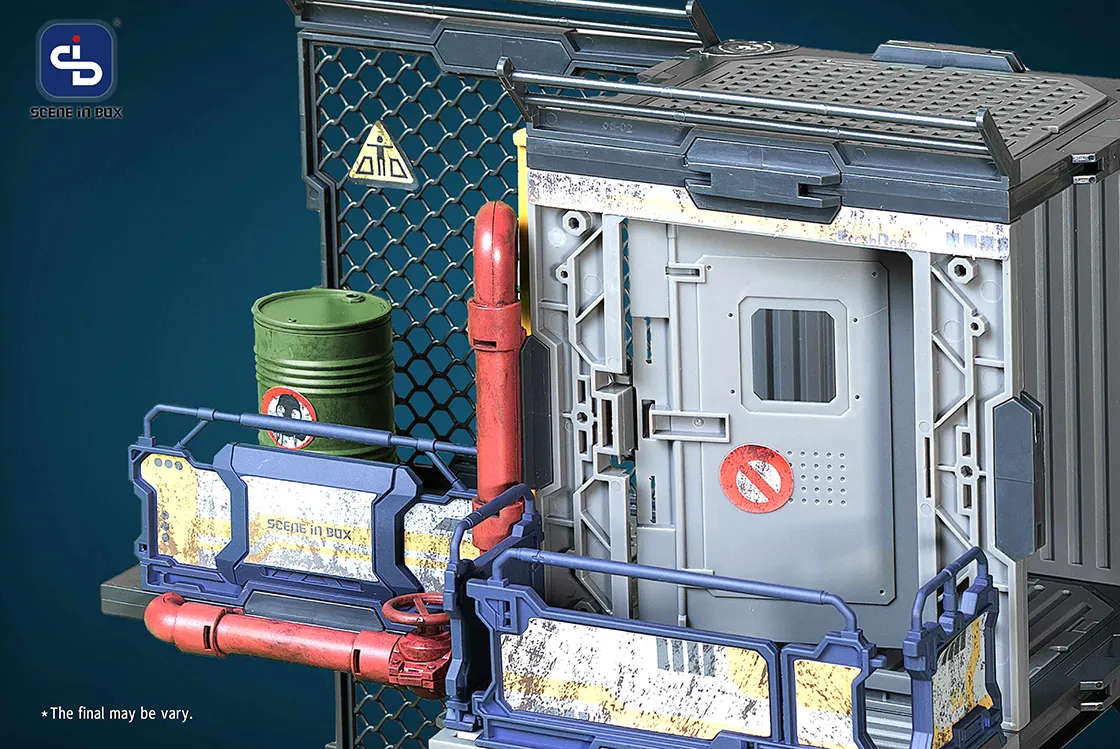 SIB-08 Outpost Diorama Building Set | Scene in Box | Fresh Retro