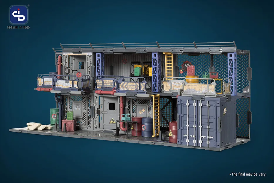 SIB-08 Outpost Diorama Building Set | Scene in Box | Fresh Retro