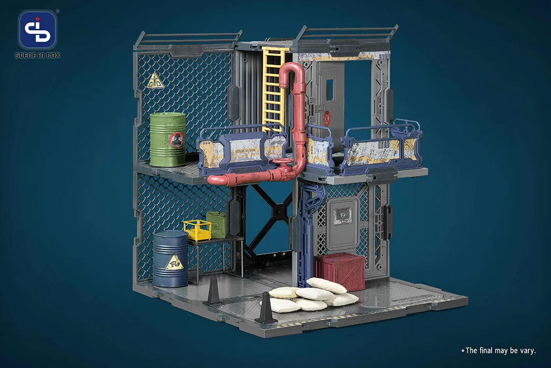 SIB-08 Outpost Diorama Building Set | Scene in Box | Fresh Retro