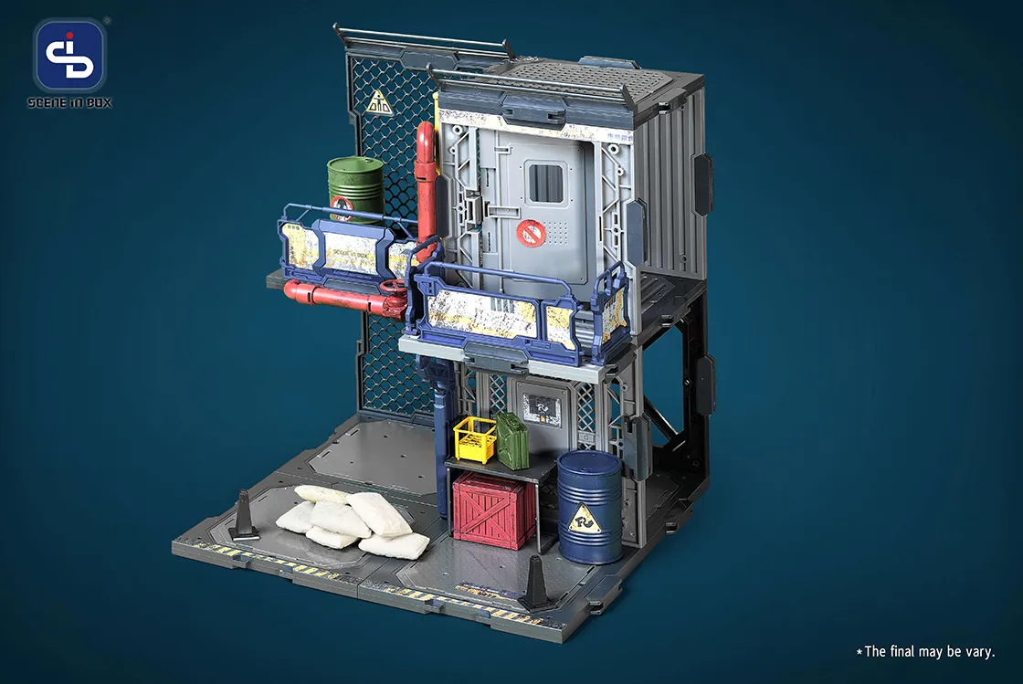 SIB-08 Outpost Diorama Building Set | Scene in Box | Fresh Retro