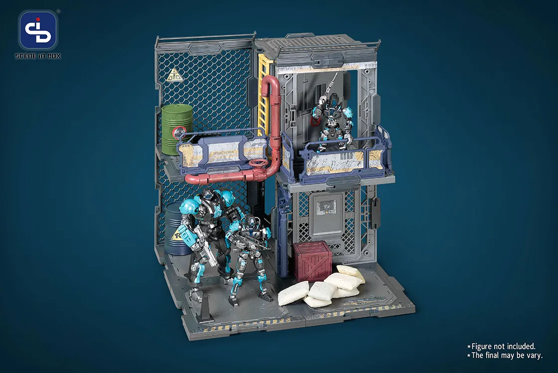 SIB-08 Outpost Diorama Building Set | Scene in Box | Fresh Retro