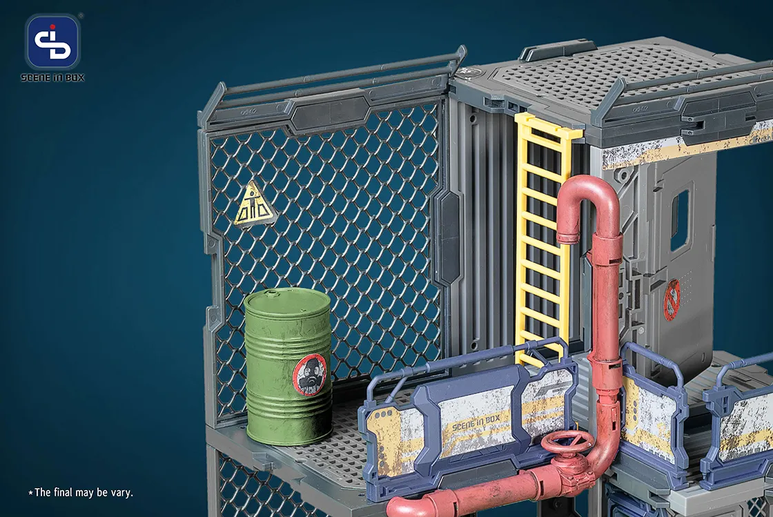 SIB-08 Outpost Diorama Building Set | Scene in Box | Fresh Retro