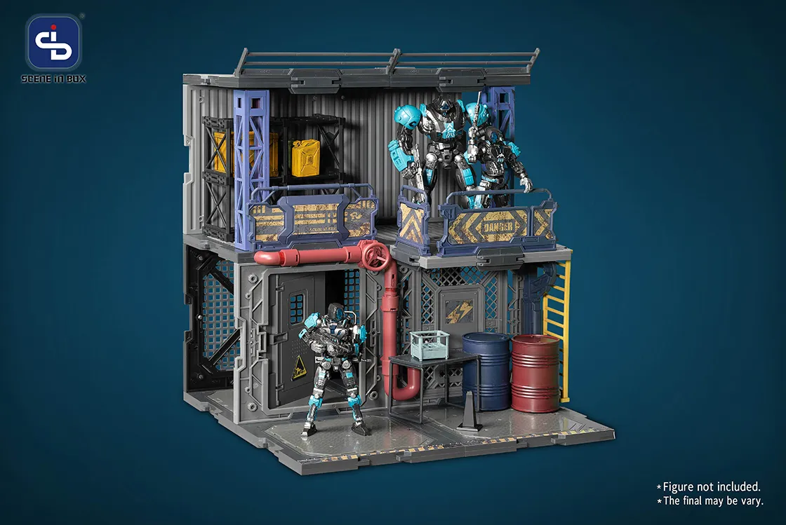 SIB-09 Bazaar Diorama Building Set | Scene in Box | Fresh Retro