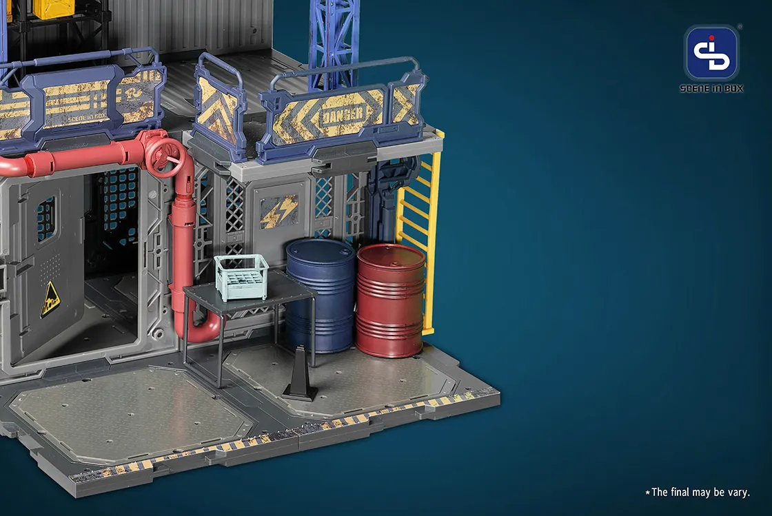 SIB-09 Bazaar Diorama Building Set | Scene in Box | Fresh Retro