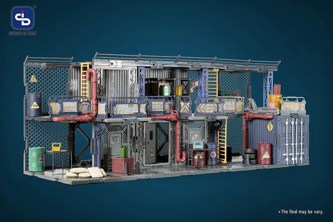 SIB-09 Bazaar Diorama Building Set | Scene in Box | Fresh Retro