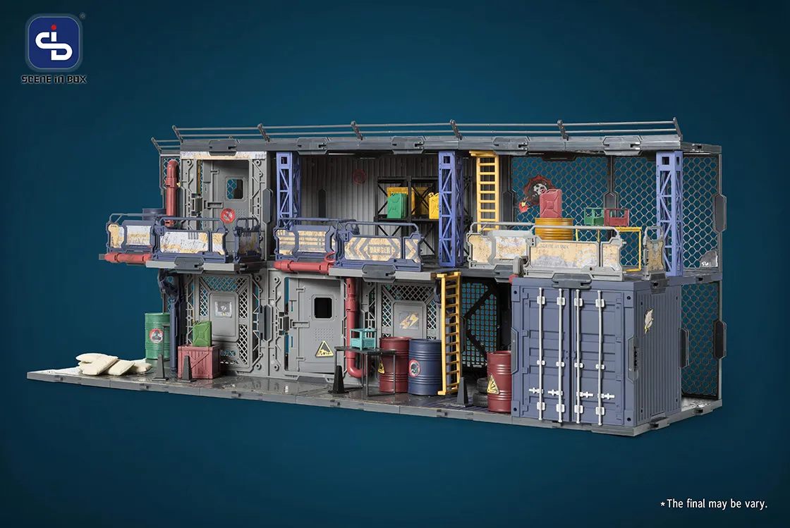 SIB-09 Bazaar Diorama Building Set | Scene in Box | Fresh Retro