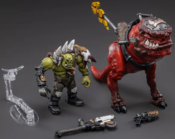 Orks Squighog Nob On Smasha Squig 1/18 Scale | Warhammer 40K | Joy Toy